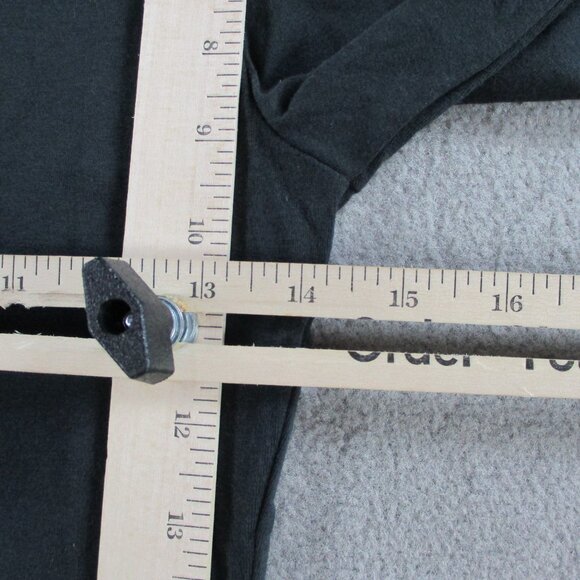 SKIMS Cotton Jersey Long Sleeve T Shirt Womens Small Soot Black Crewneck NWT - Picture 6 of 10